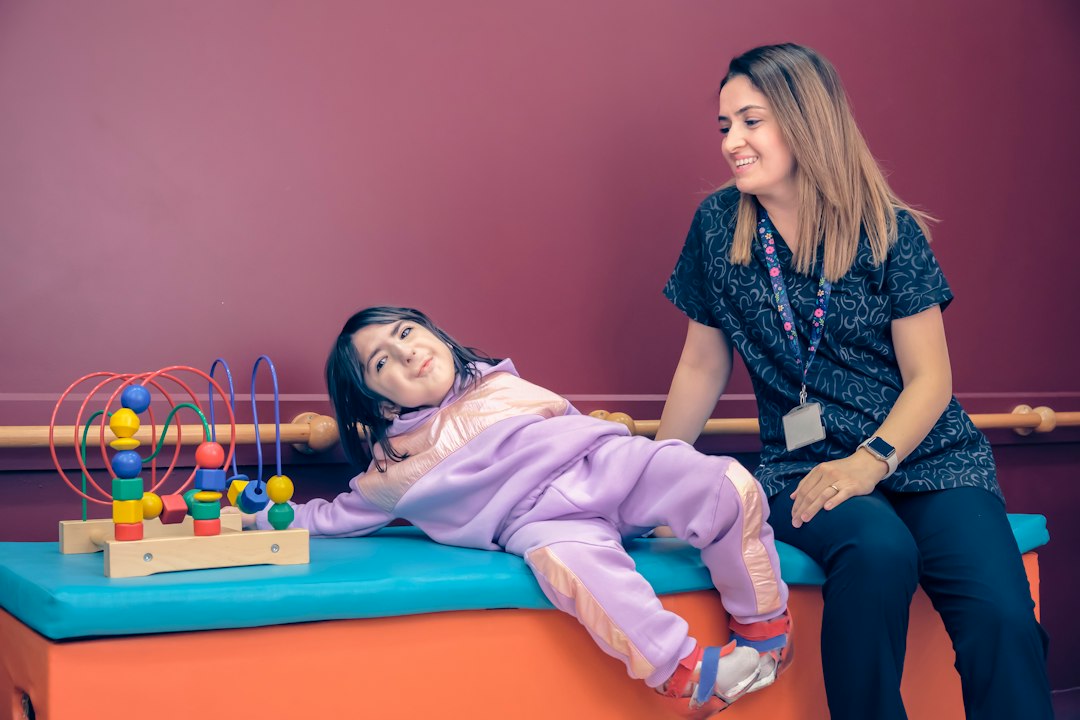 Child in supervised developmental support activity